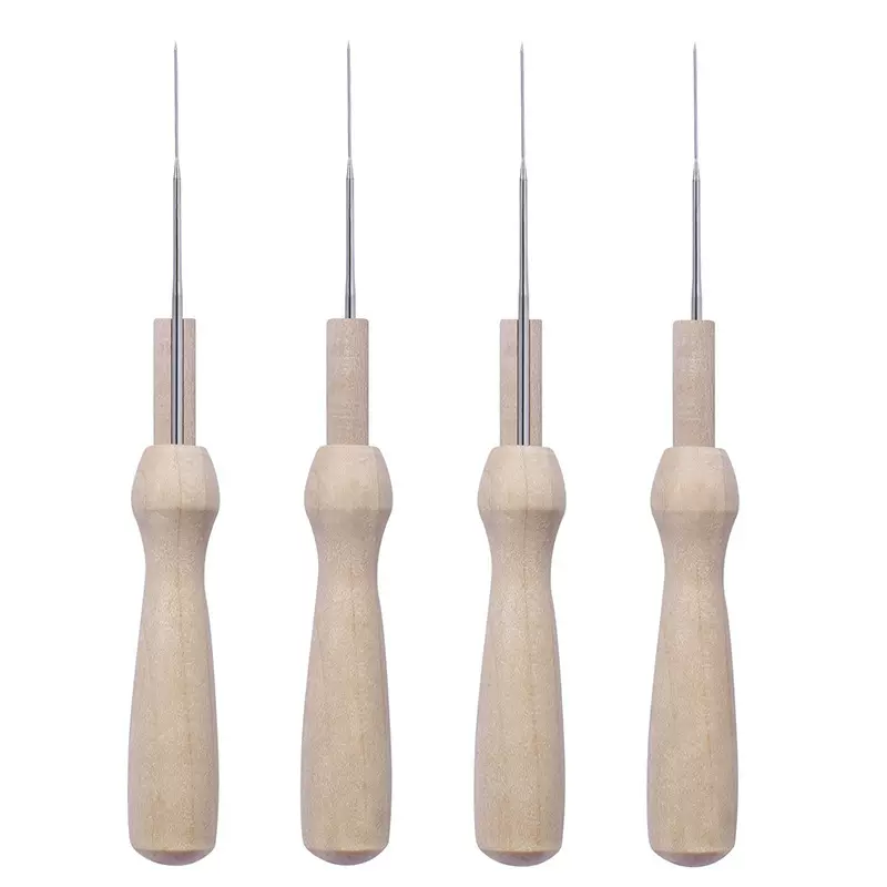 DIY羊毛毡戳戳乐工具--实木手柄 自带细针可换针（木戳）