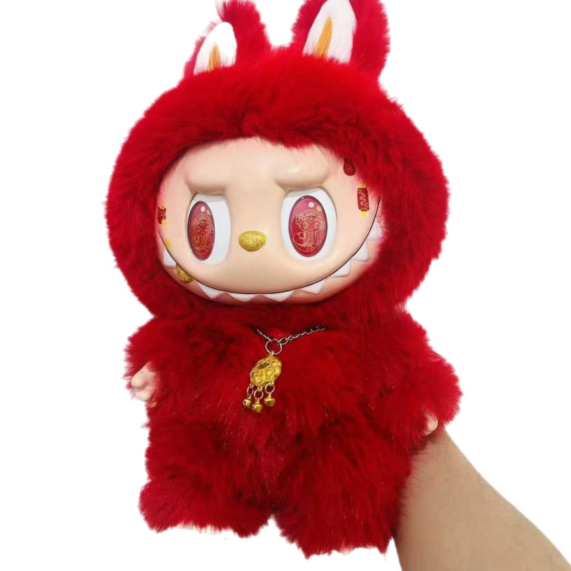 大天使ラブブ在庫あり Labubu ビッグリーダー ブラインドボックス 手作りオフィスフィギュア 第一世代 ビニールぬいぐるみ ペンダント スイートハート|undefined