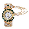 Quartz fashionable watch, metal gold bracelet, Korean style, wholesale