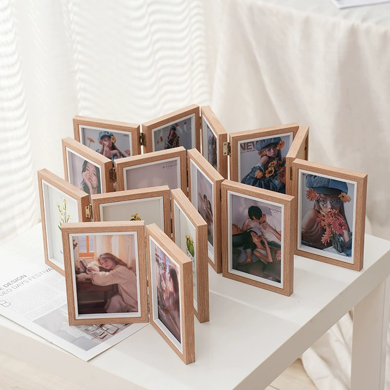 Folding foldable double-sided photo frame, 6 inches, 7inch