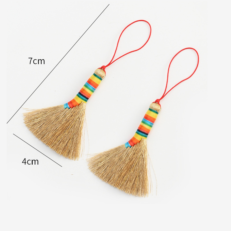 Año Nuevo Año Nuevo Barril Ping An Kang Liuliu Escoba Colgante Decoración Colgante Colgante Campana