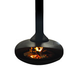 Подвесной электронный камин, 3D-камин с имитацией пламени, распылительный камин, вращающийся на 360 ° декоративный камин для виллы, отеля