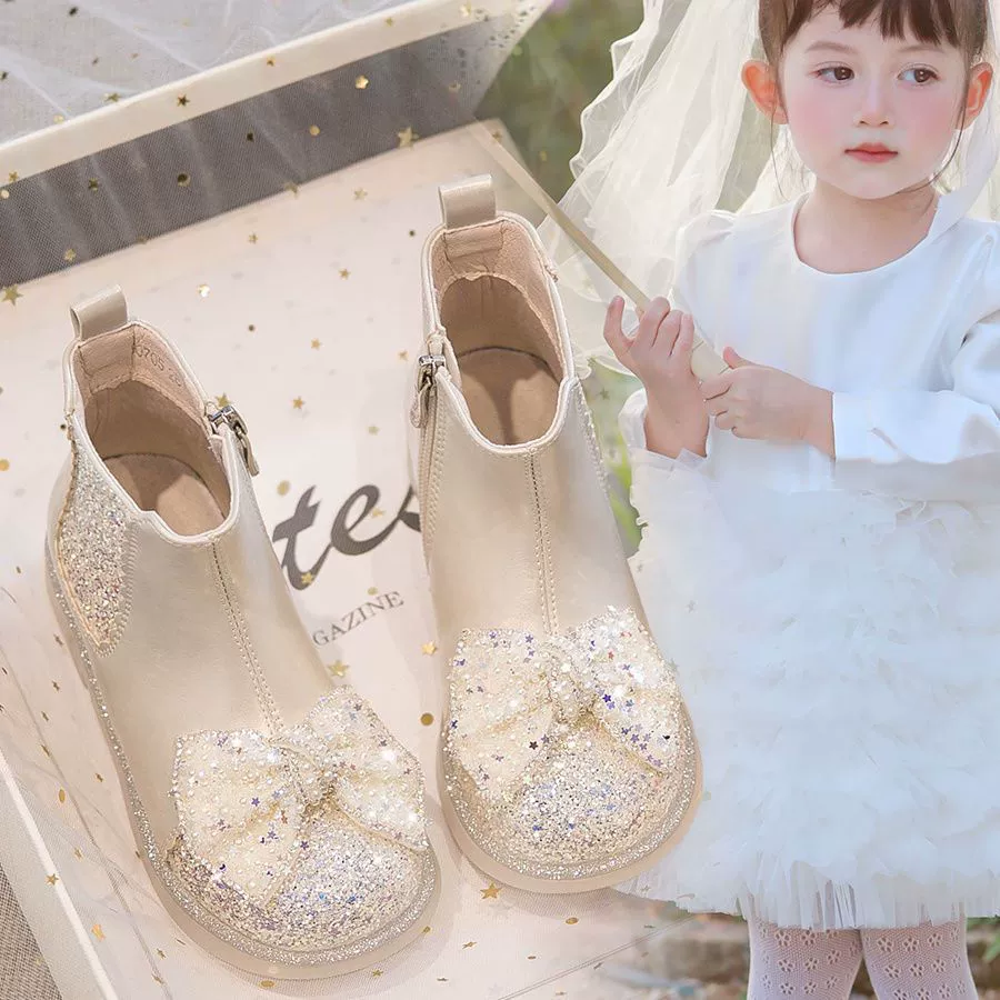 сапоги, обувь для девочек, маленькие короткие сапоги, модная хлопковая обувь, новинка 2024, осенне-зимние бархатные кожаные сапоги, сапоги для девочек