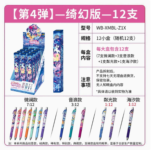 【4부】포니 블라인드 박스 펜(1개), 박스 전체에 12발 발사