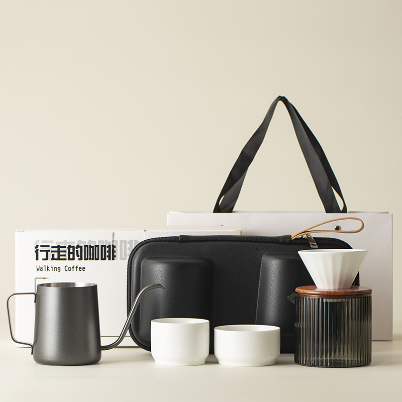 Hand-Brewed Coffee Set, Filter Cup, Sharing Pot, Coffee Pot, Portable Entry-Level Travel Outdoor Portable Equipment, Souvenir Hand-Brewed Coffee Set, Filter Cup, Sharing Pot, Coffee Pot, Portable Entry-Level Travel Outdoor Portable Equipment, Souvenir