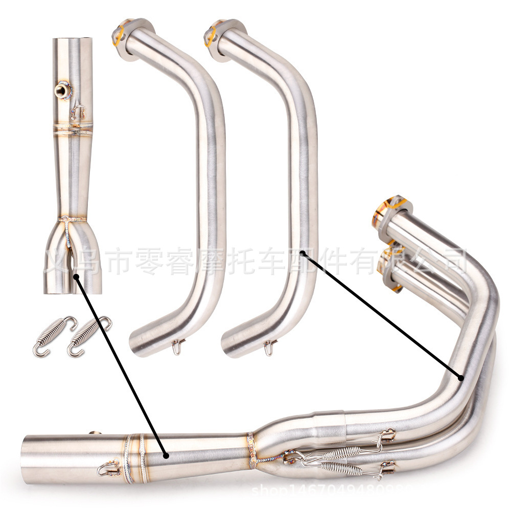 Suitable for Vulcan S 650 650S Vn650 Full-Length Modified Stainless Steel Front Exhaust