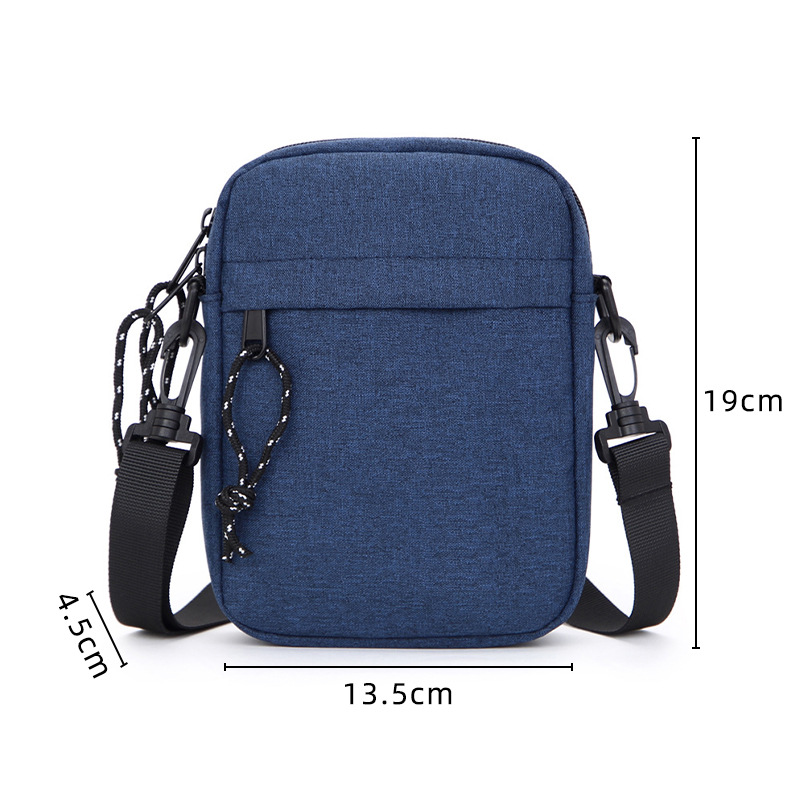 Nuevo bolso de mensajero de los hombres impermeables Oxford tela portátil estudiante hombro pequeño bolso colgante marca de moda mini bolso de hombro en stock