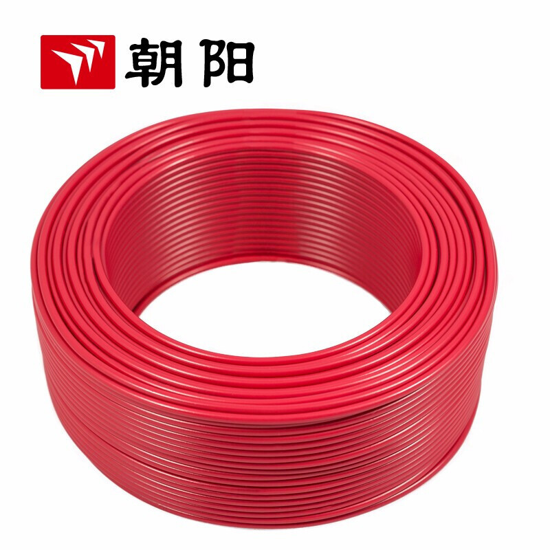 Chaoyang cable ZB-BV 6 cuadrado alambre ignífugo estándar nacional cable de núcleo único alambre de cobre 100 metros de rojo image 5