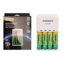 品胜2500毫安镍氢快易充电器4粒5号四通道标准充电可充7号电池