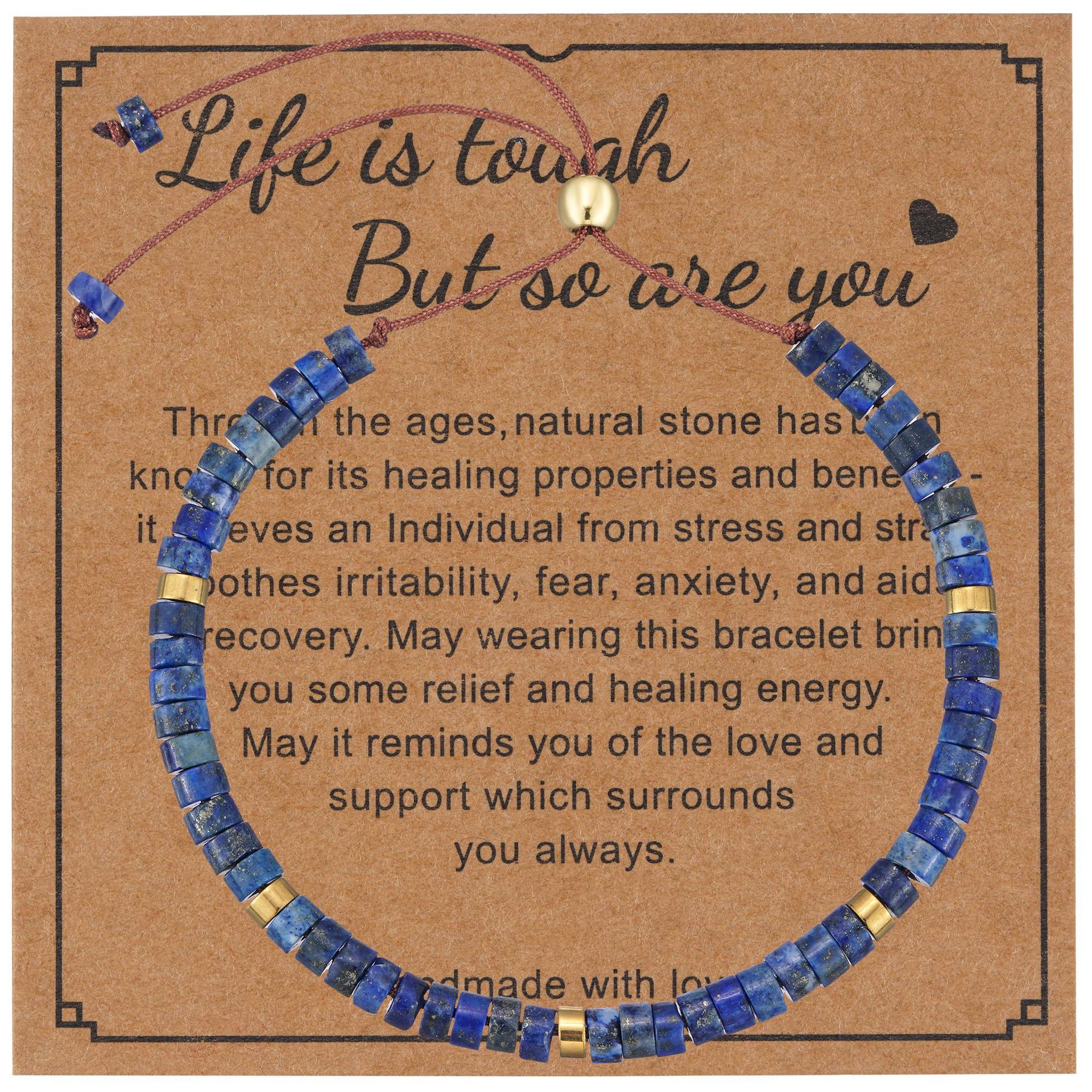 Lapis lazuli card bracelet 1