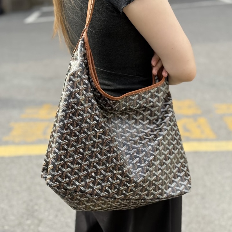 Hobo Bag Women's Bag Large Capacity Shopping Bag Tote Bag Genuine Leather Shoulder Bag Commuter Bag Goya Bag Urban Simple Style