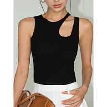 S 42607 Asymmetric Hollow Design Tank Top ��Ҏ�t�U�ձ���