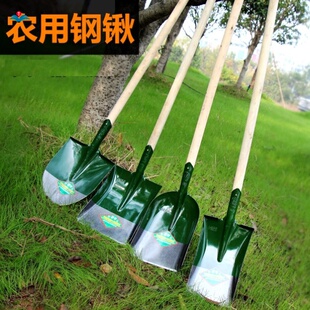 多用途铁锹农用木柄尖头锹平头锹宽锹加厚型铁撬大煤铲铁楸翻地铲-阿里巴巴