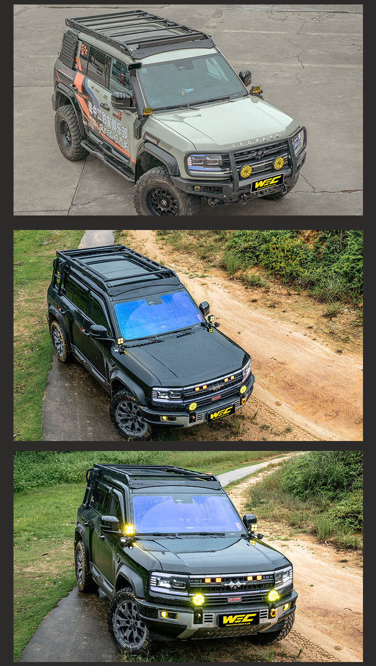 Equator 5 roof rack WEC ladder side mounting plate expansion off-road non-destructive modification no-drill roof platform