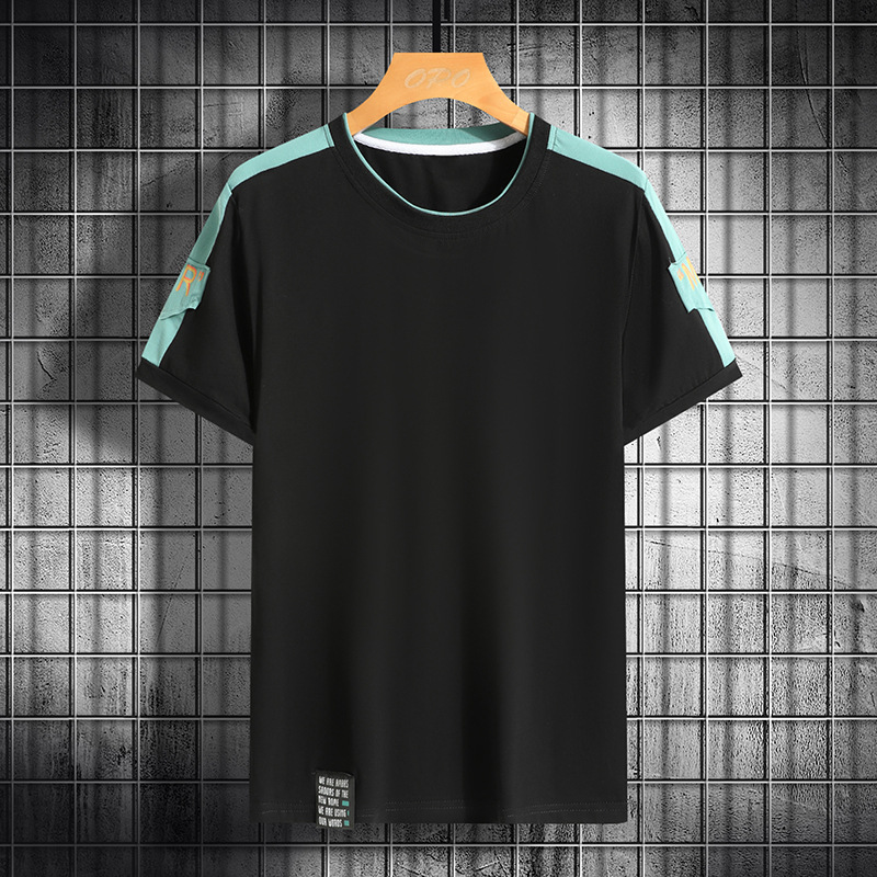 2025 nuevo estilo deportivo de manga corta para hombres verano transpirable y cómoda camiseta de algodón para hombres fitness corriendo casual camiseta de media manga