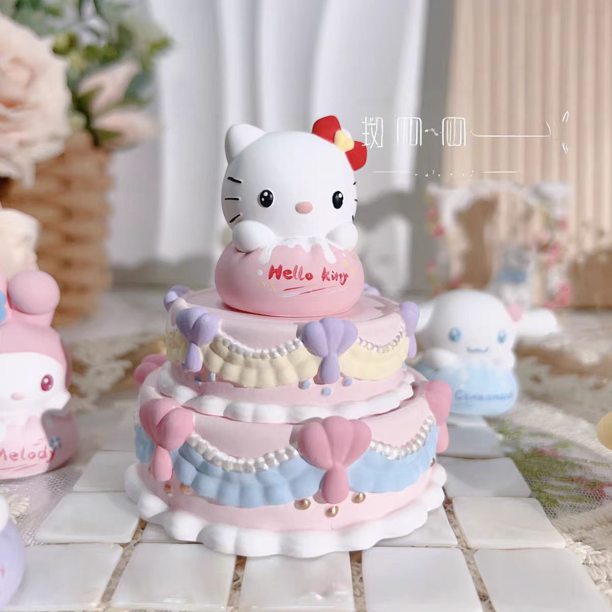 KT 고양이 케이크 보관 세트 무료배송 없음