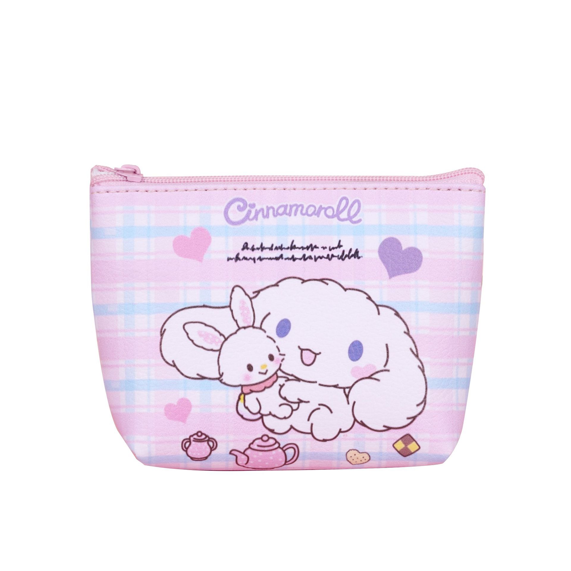 Coreano ins chica corazón de dibujos animados bolsas de cambio estudiantes lindos auriculares portátiles impermeables bolsa de almacenamiento de corteza bolsa de monedas