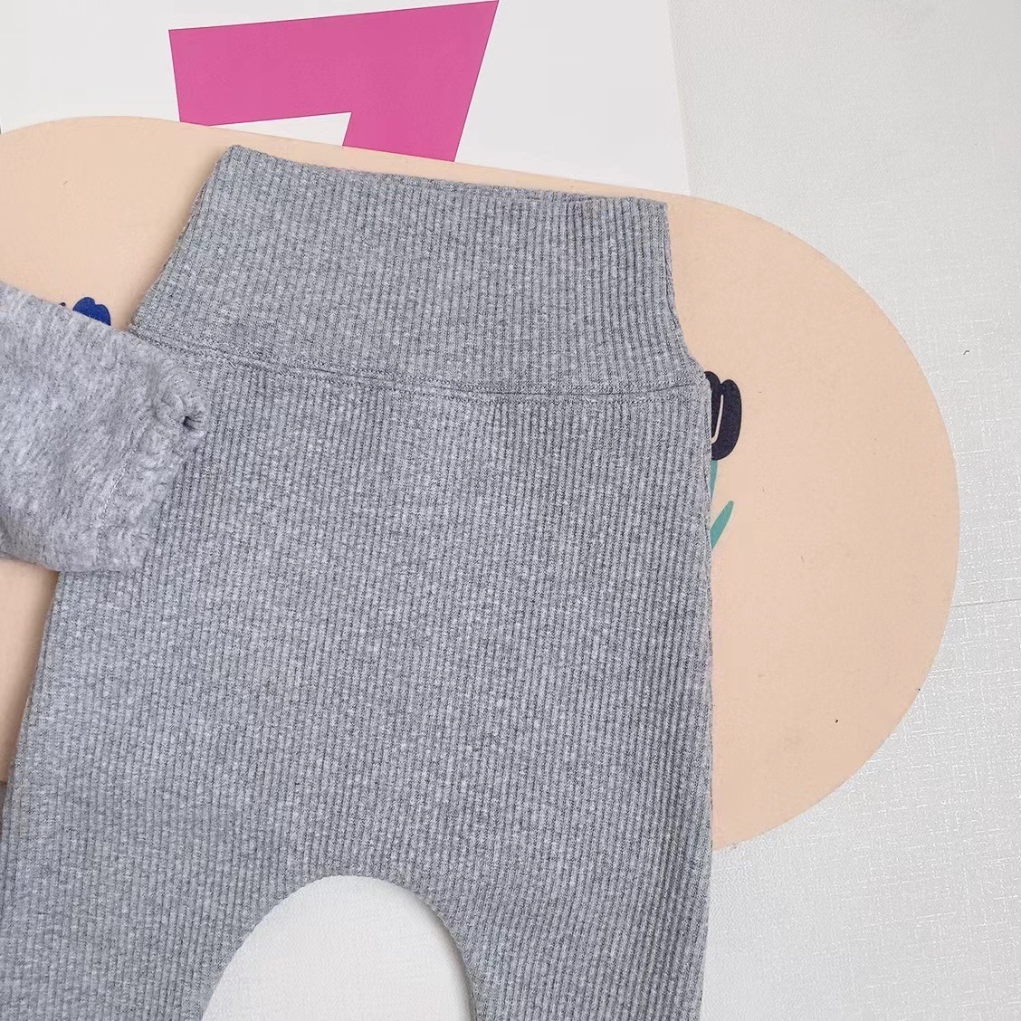 Polainas para niños Bebé Ropa de otoño e invierno ropa para niños coreanos bebé cintura alta polainas forradas de lana pantalones largos para bebés masculinos y femeninos