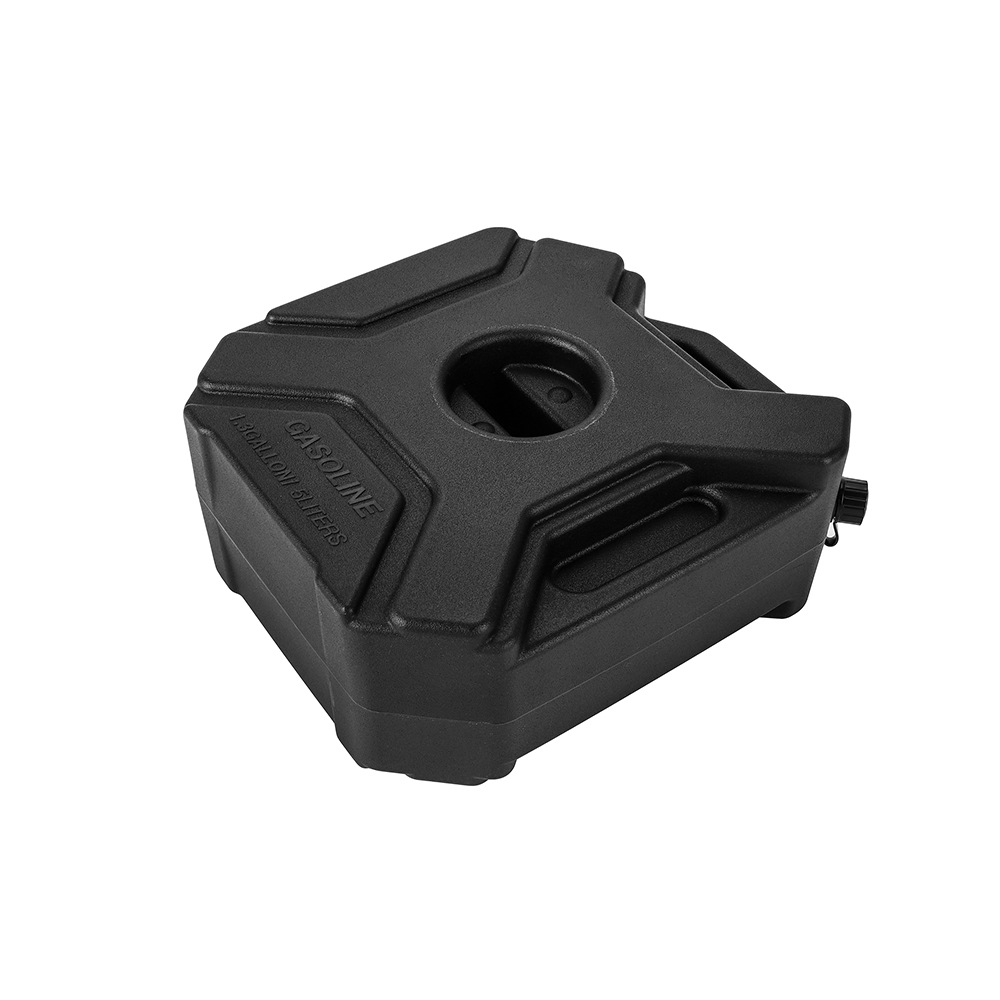 Wholesale car and motorcycle spare fuel tank 5L emergency oil pot with lock diesel gasoline plastic oil drum thickened cross-border