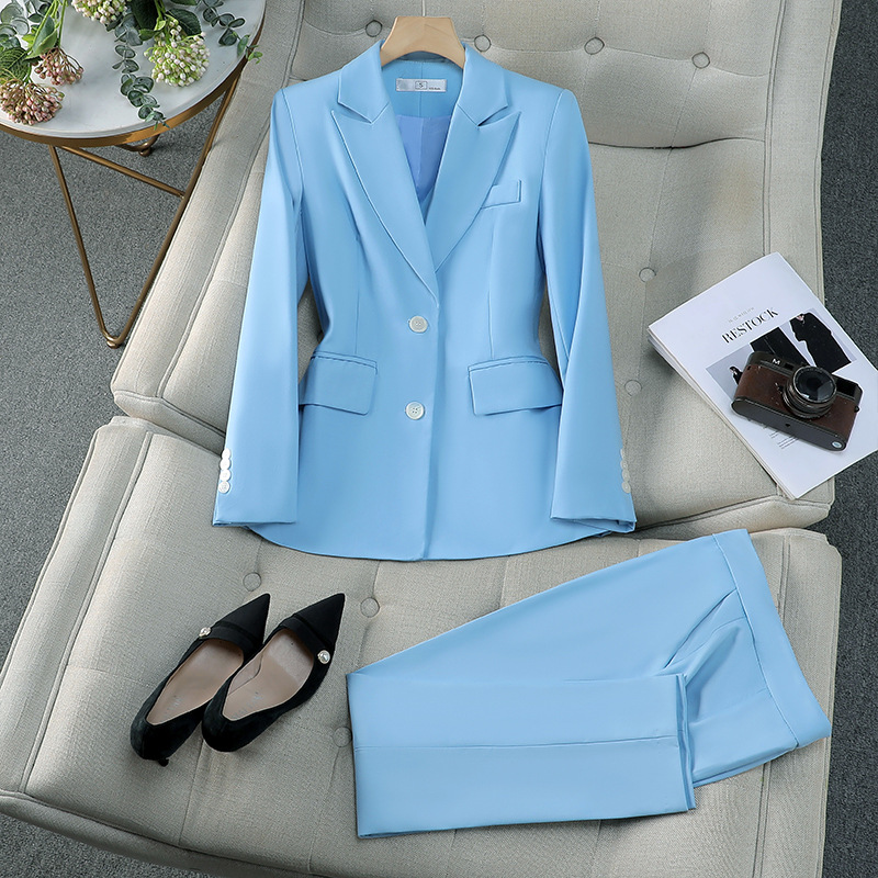 Women's Clothing Pink suit for women Spring and Autumn 2024 new professional suits formal suits temperament work clothes interview small suit jacket_voghion.com