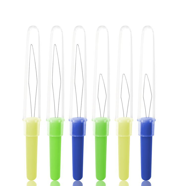 新款 自動穿線器 塑料換針器 家用縫紉工具 穿針引線器