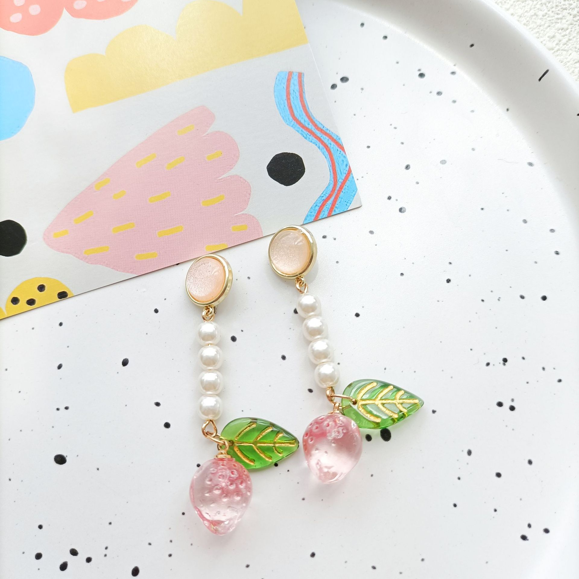 Cute elegant strawberry pearl