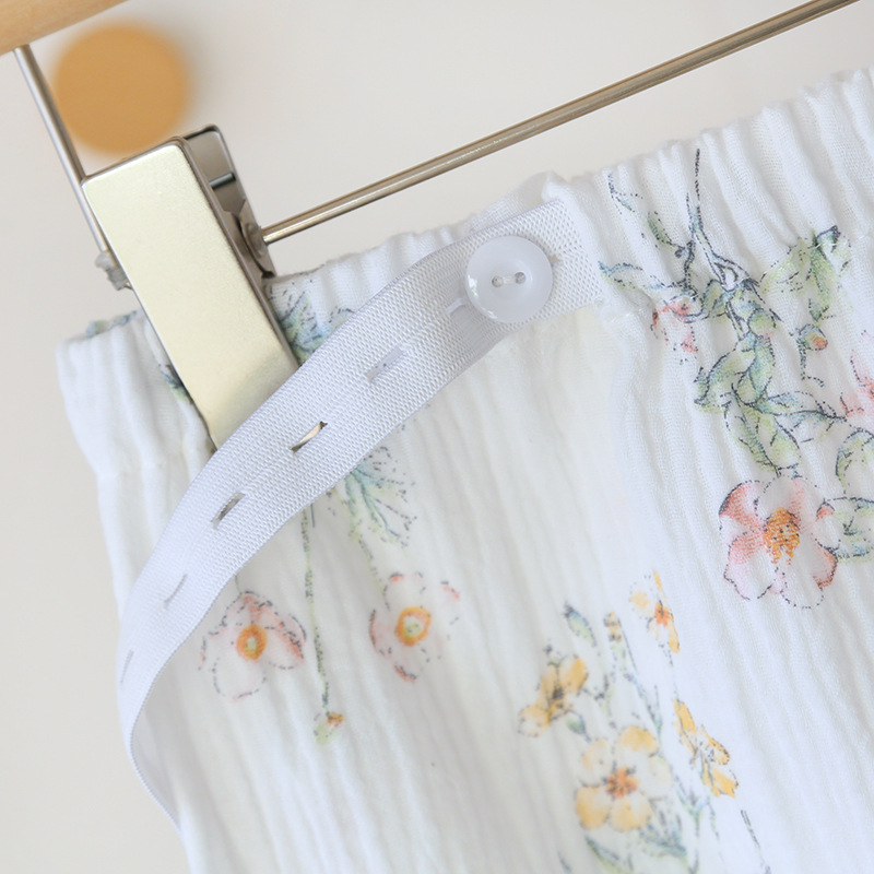 月子服純綿二重綿糸吸汗胸パッド付き妊婦出産予定パジャマ産婦授乳後セット代発