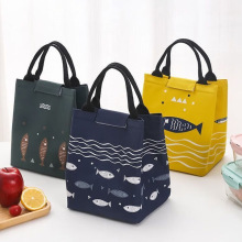 便当包韩版加厚带饭手提包手拎袋学生午饭保温包防水牛津布饭盒袋