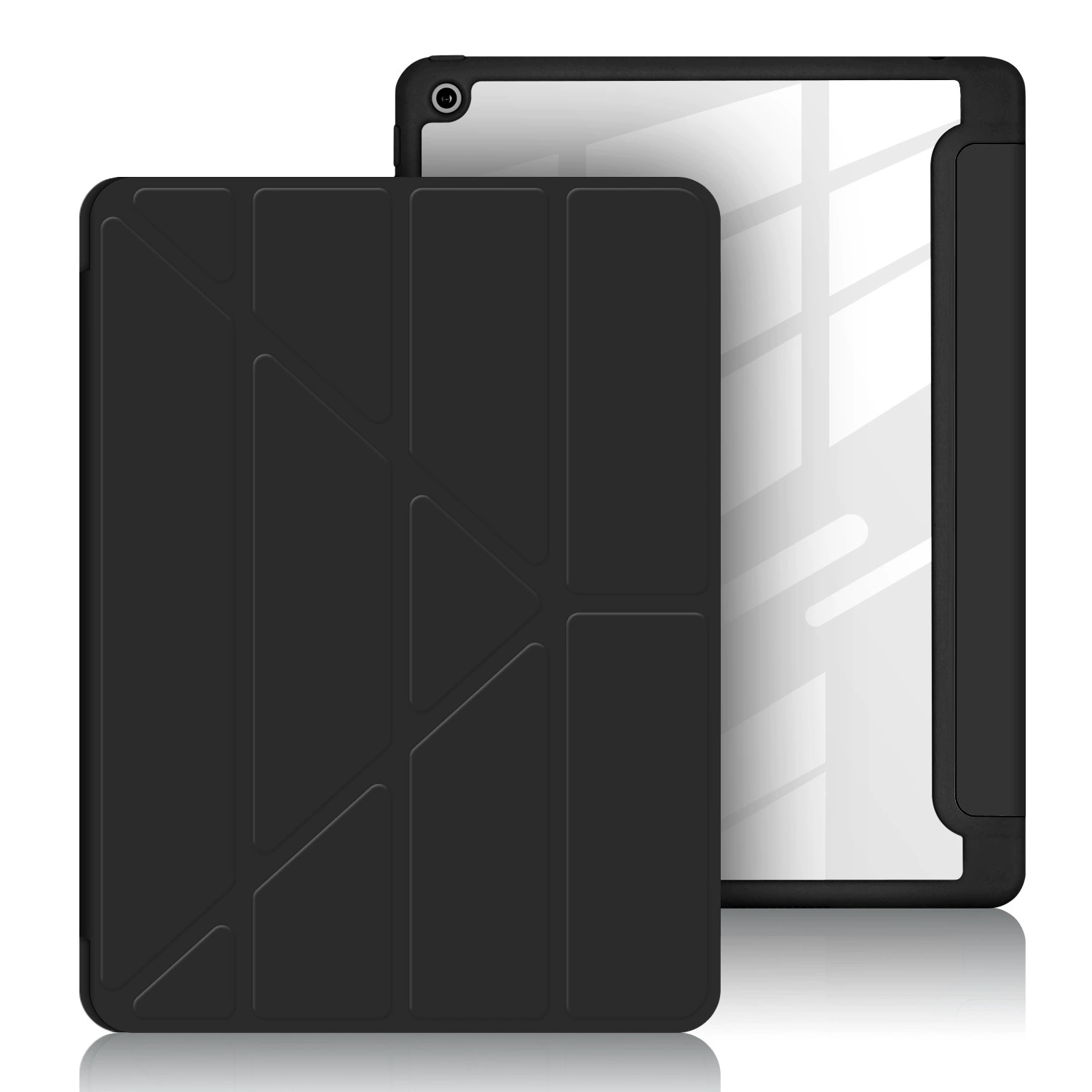 Подходит для iPad 10.9, акриловый Y-образный складной защитный чехол, 10.2 слот для стилуса, мягкий кожаный чехол для Pro 11/12.9