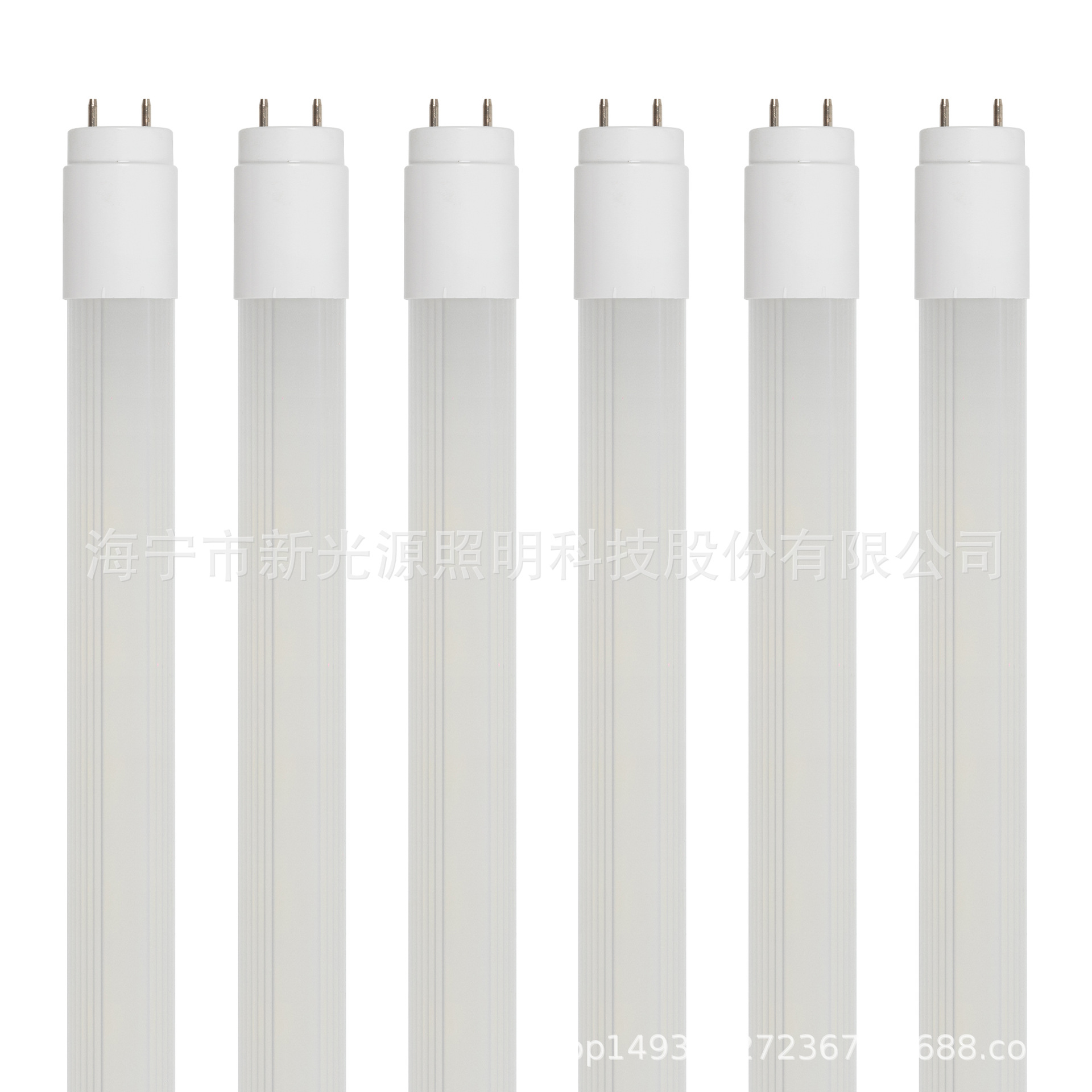 T8全塑聚光高光效高照度节能节碳低功率高亮度地下车库过道8W灯管