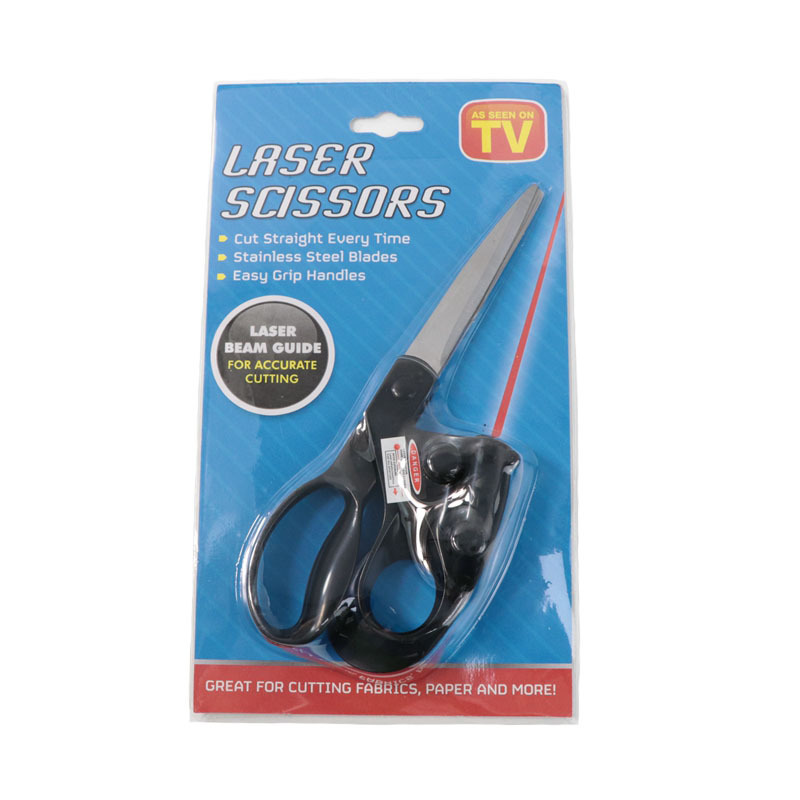 Tijeras láser para el hogar Tijeras infrarrojas de acero inoxidable Tijeras de oficina multifuncionales Fábrica de tijeras de sastrería al por mayor