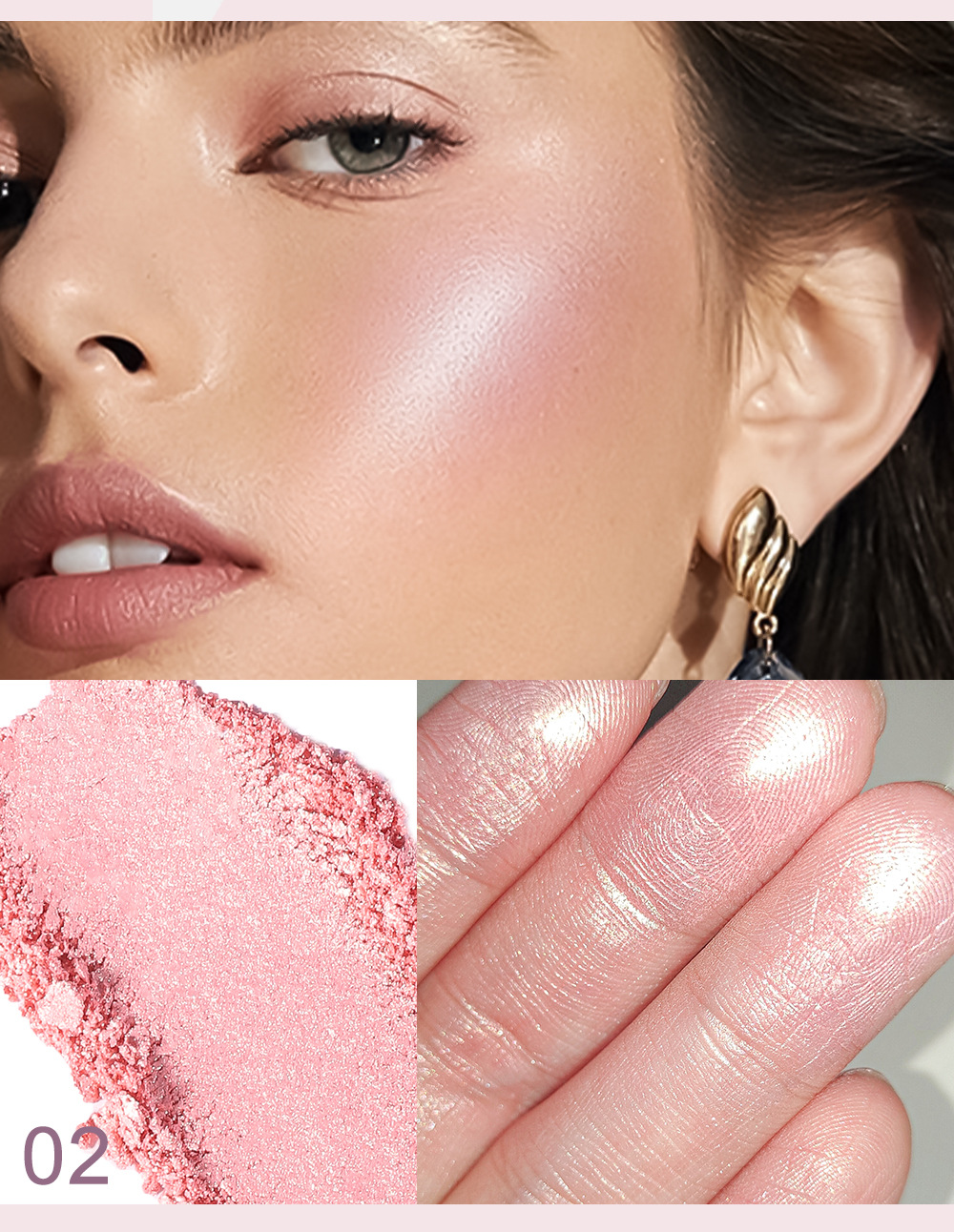YOUNG VISION baking powder, polarizing and highlighter powder, setting and contouring powder compacts, contour and three-dimensional nose shadows undefined