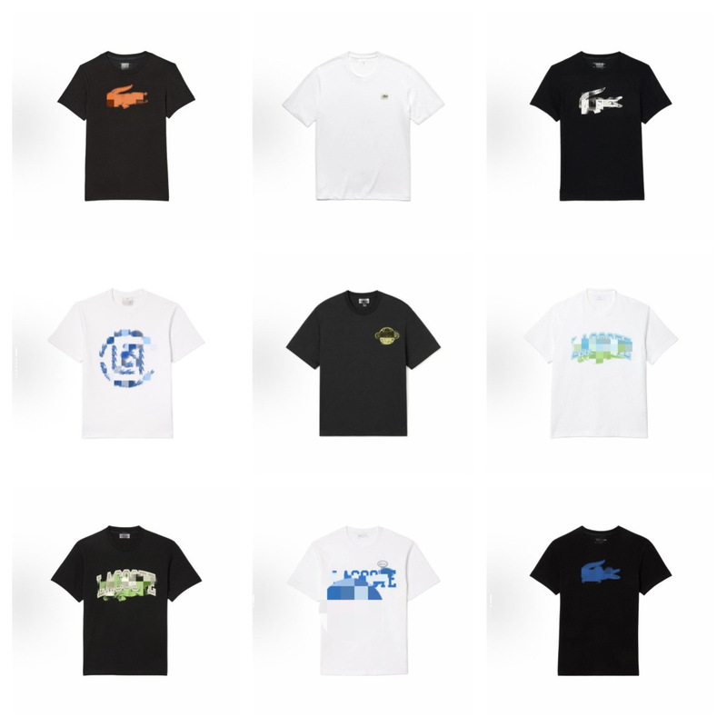 Crocodile Men's Short Sleeve T-Shirt Men's Lapel 2024 Summer New Style Men's Cotton Casual