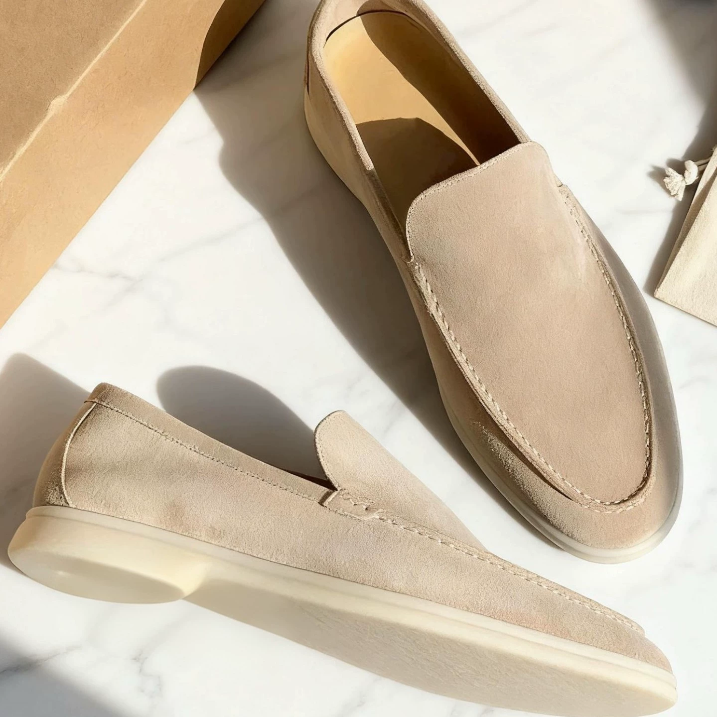 Мужские летние лоферы, повседневная мужская обувь на плоской подошве, обувь без шнуровки для вождения, большой размер