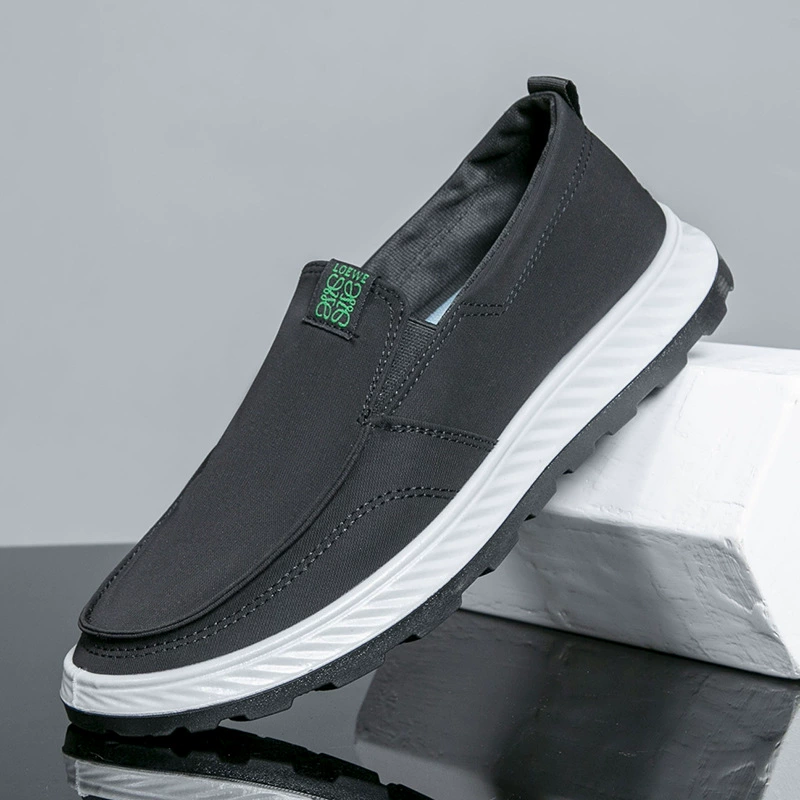 2023 трансграничная электронная коммерция, новая уличная мужская обувь, ленивая обувь, Мужская парусиновая мужская обувь, мягкая подошва, дышащие повседневные кроссовки