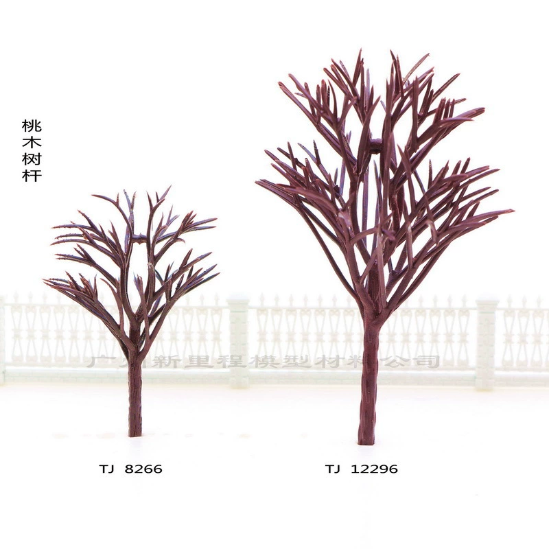 Моделирование персикового дерева полюс TJ микроландшафтная модель украшение дерева модель дерева песочный стол маленький столб дерева жевательная резинка столб дерева