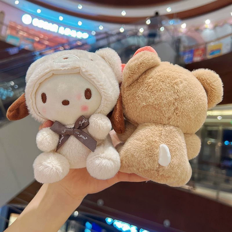 Брелок-плюш (Sanrio) 13 см, милая куколка‑шарм для сумки, мягкий плюшевый