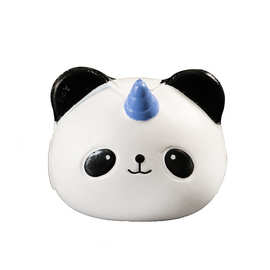 squishy笔套慢回弹具减压玩具pu可爱熊猫笔帽学习文具创意礼品