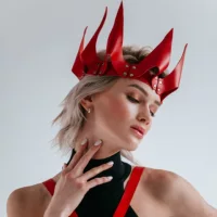 YWZ трансграничные секс-игрушки для взрослых Кожа королева головной убор Маска Флирт cos Альтернативная игрушка сексуальный искушение Император
