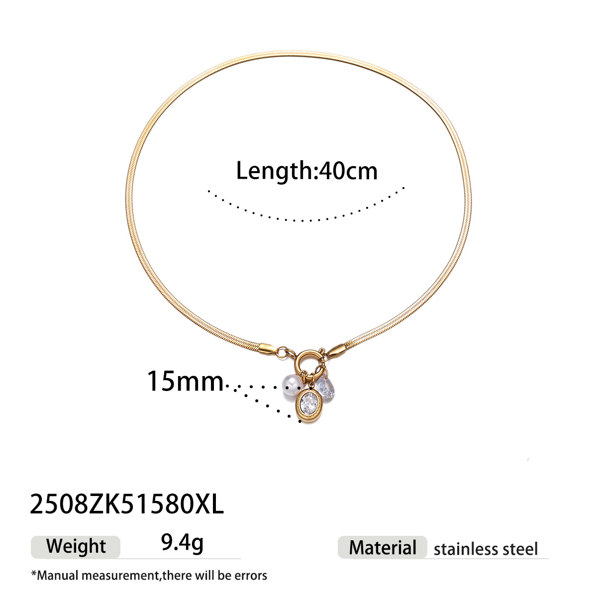 Collar de acero inoxidable TINA Europa y América de lujo ligero nicho collar de oro de 18 quilates acero de titanio no decolor zircon cadena clavícula ins viento