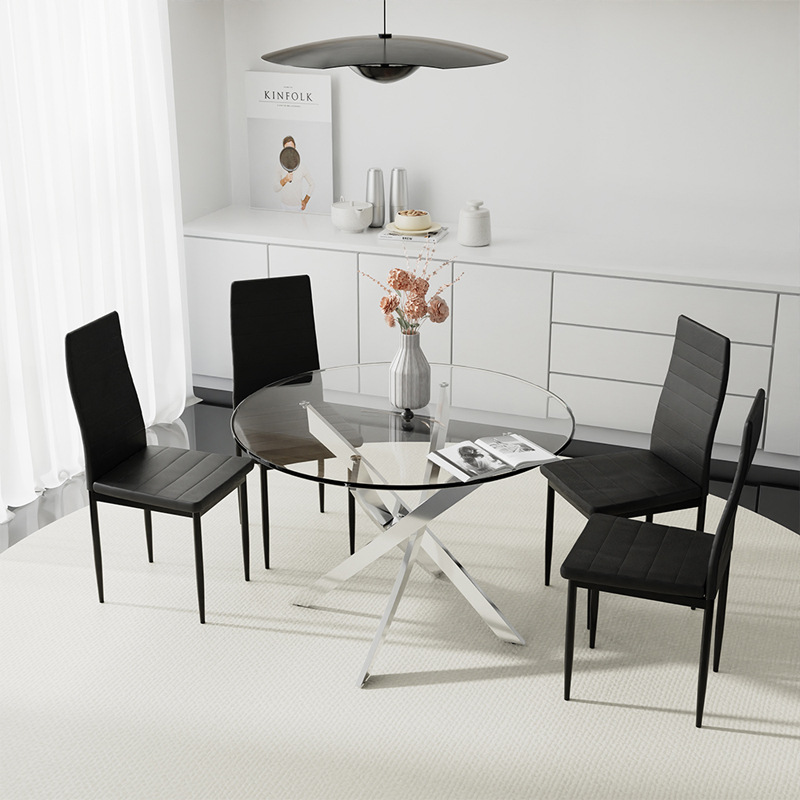 Conjunto de mesas y sillas transfronterizas Conjunto de mesas y sillas de comedor Conjunto de mesas y sillas de comedor Conjunto de mesas y sillas de comedor