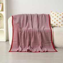 针织毯空调毯绒毯办公室午休毯午睡毯法兰绒毛毯午睡毯加厚人字毯