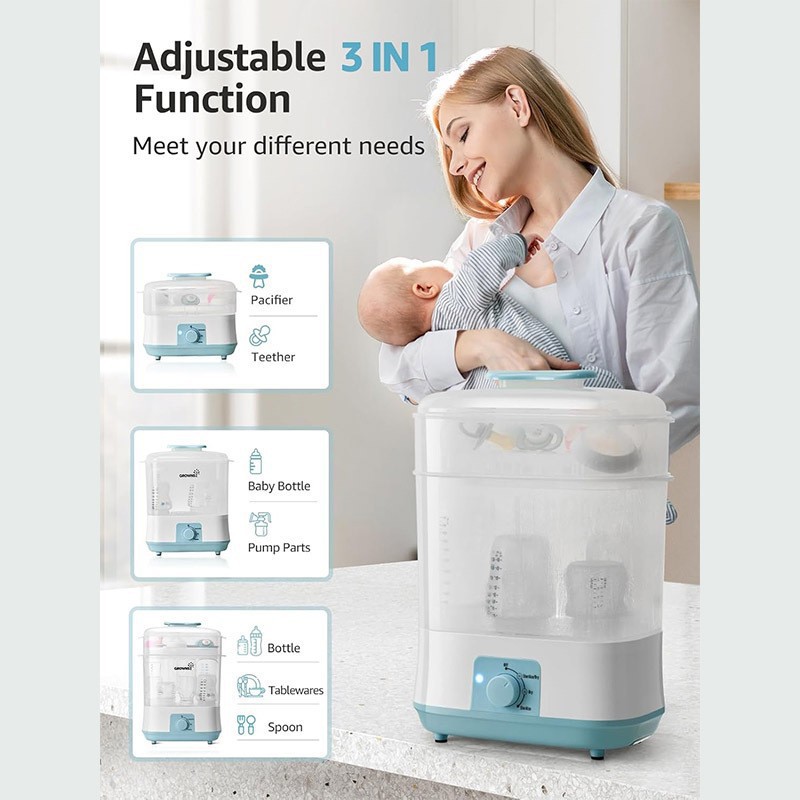 Cross-Border Bottle Sterilizer Baby Baby Special Steam All-In-One Large-Capacity Sterilizer High-Temperature Sterilization and Disinfection Machine