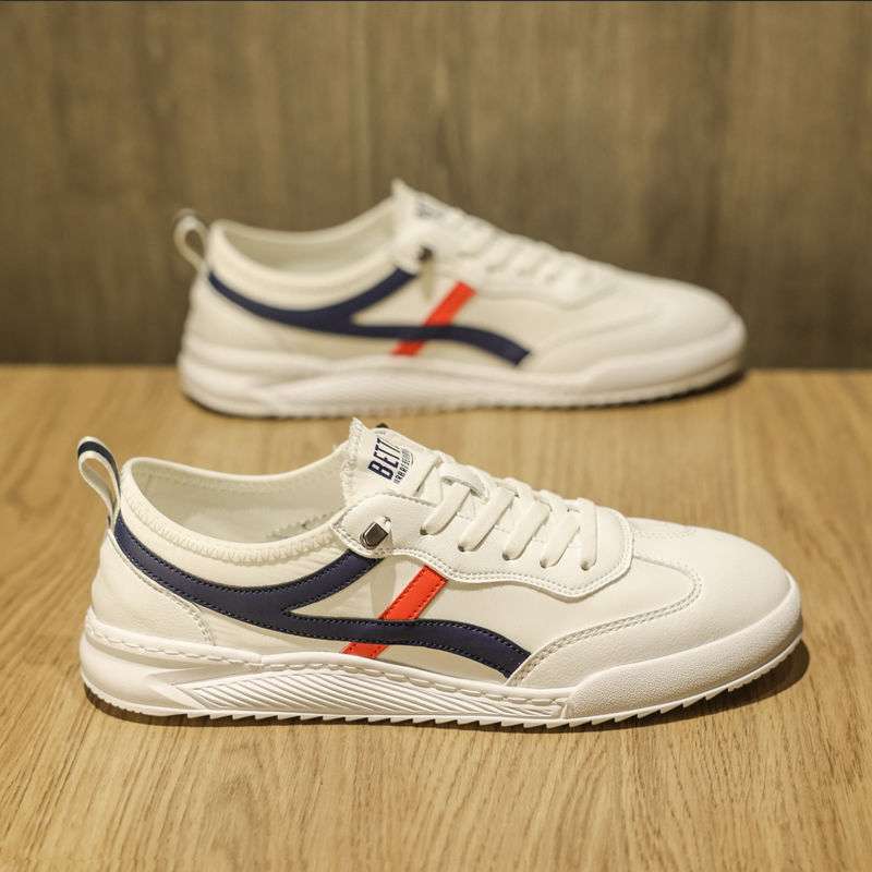 Summer Forrest Gump White Shoes Men's Shoes Summer Breathable Thin Cloth Panel Shoes Lace-Free Cloth Shoes Men's Casual Shoes