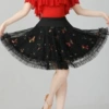 Q61 Black Butterfly Skirt