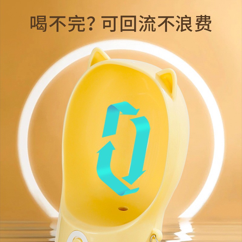 Mascota al aire libre taza de agua portátil gato y perro viaje taza de viaje agua comida taza vajilla para mascotas al por mayor