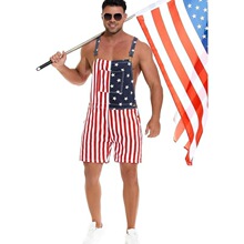 U 21259 American Flag Suspenders Pants ����ѝ