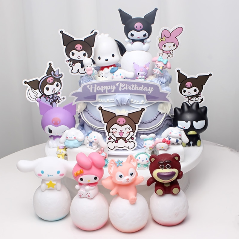 ライトボールケーキベーキングデコレーションオーナメントストロベリーベアクロミナイトライトキツネ漫画誕生日子供のギフト|undefined