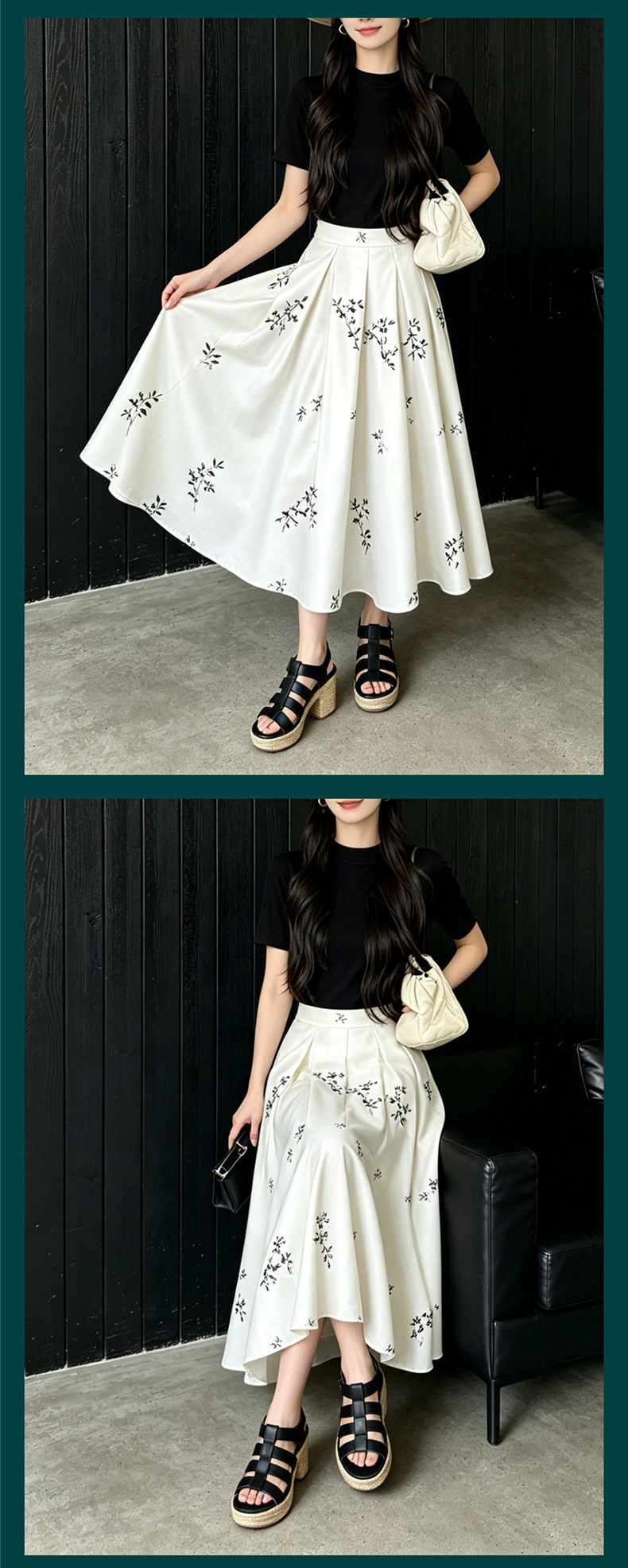 Sandal cao gót nữ hở mũi phong cách La Mã đế dày gót thô — đen chi tiết 18