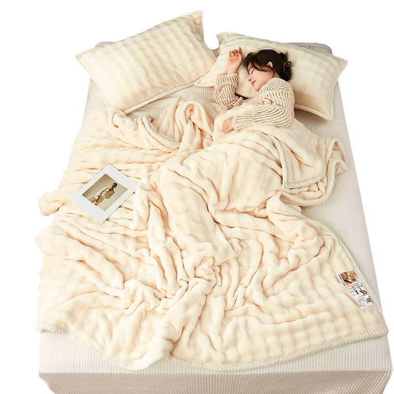 Flannel coral duvet, increased thickness